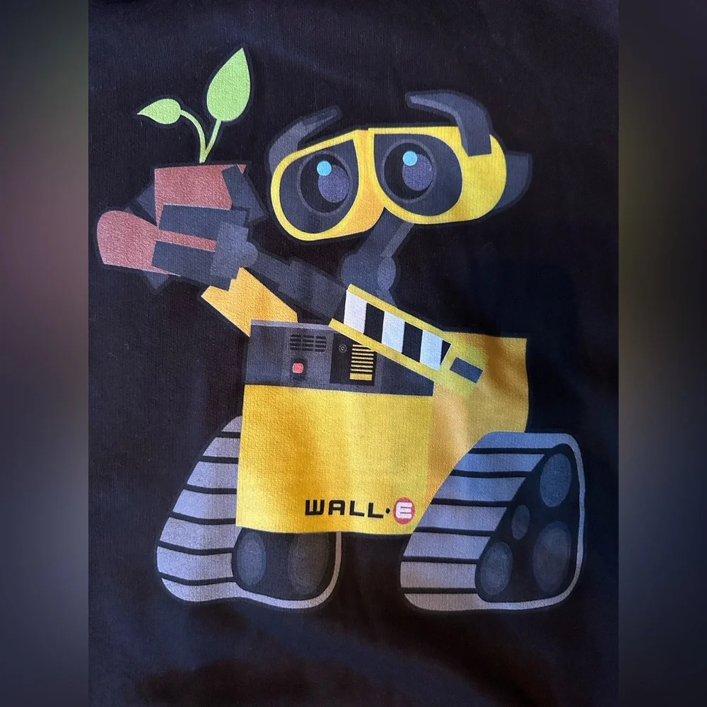 Hot Topic Black and Yellow Wall-E Hoodie - Picture 2 of 7